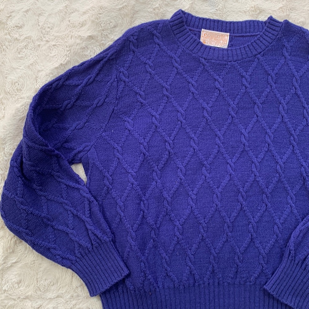 Vintage Purple Pendleton Sweater Size Large